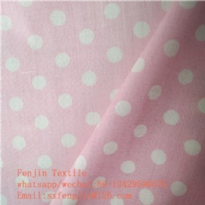 printed polyster cotton poplin fabric